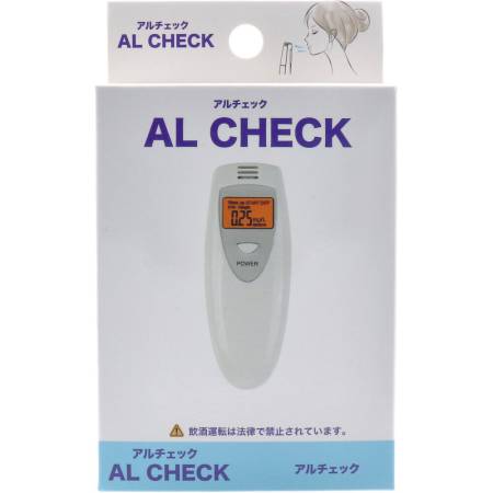 AL CHECK A device for measuring the amount of alcohol in the exhalation