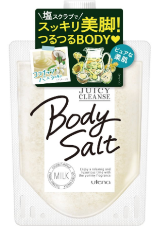 картинка UTENA JUICY Salt Body CLEANSE Salt body scrub, 300g магазин одежды и аксессуаров являющийся официальным дистрибьютором в России  UTENA JUICY Salt Body CLEANSE Salt body scrub, 300g