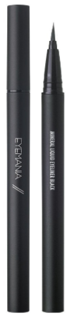 картинка Eyemania Mineral Liquid Eyeliner Mineral eyeliner 0.6 g, colour - black магазин одежды и аксессуаров являющийся официальным дистрибьютором в России  Eyemania Mineral Liquid Eyeliner Mineral eyeliner 0.6 g, colour - black
