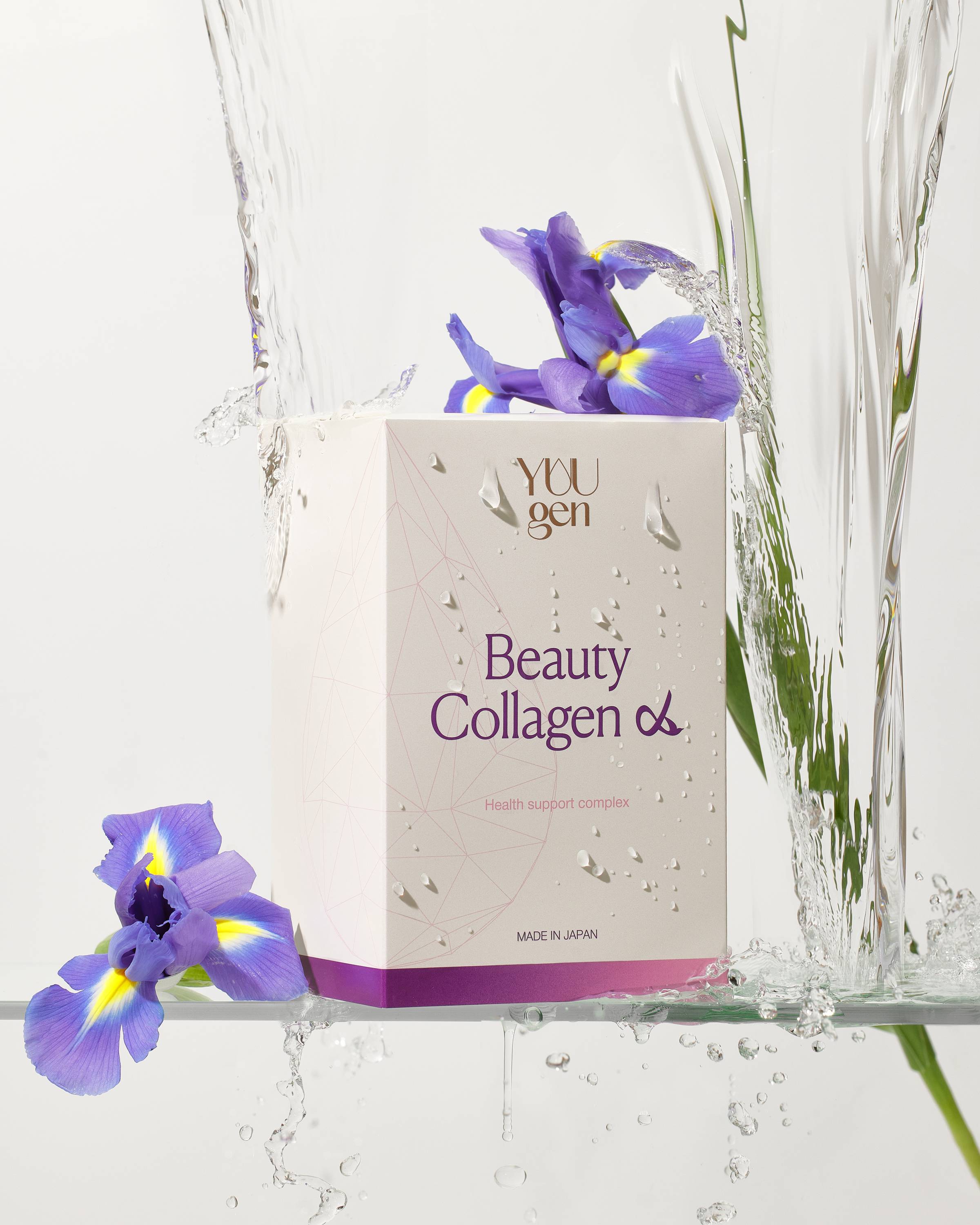 картинка YUUGEN Beauty Collagen α Beauty complex with collagen and swallow's nest, for 28 days магазин одежды и аксессуаров являющийся официальным дистрибьютором в России  YUUGEN Beauty Collagen α Beauty complex with collagen and swallow's nest, for 28 days