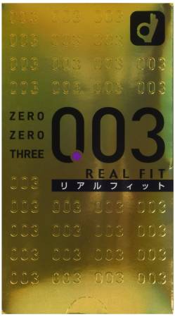 Okamoto Real Fit 0.03 mm condoms 10 PCs