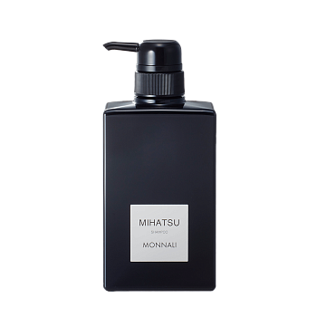 картинка MONNALI MIHATSU Shampoo Natural black shampoo to improve hair quality, 350 ml магазин одежды и аксессуаров являющийся официальным дистрибьютором в России  MONNALI MIHATSU Shampoo Natural black shampoo to improve hair quality, 350 ml