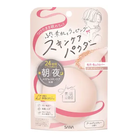 Sana Skin Care Powder hiding pores and dullness of the face