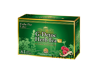 Esthe Pro Labo G-Detoc Herb Tea Raspberry Detox Tea with Collagen, 10 packs.