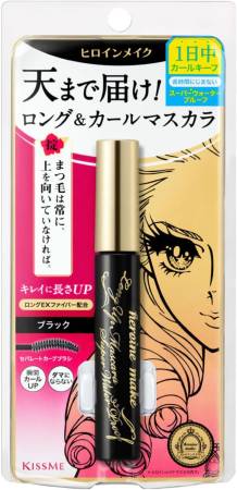 картинка KISSME Heroine Make Long & Curl Super Waterproof Mascara магазин одежды и аксессуаров являющийся официальным дистрибьютором в России  KISSME Heroine Make Long & Curl Super Waterproof Mascara