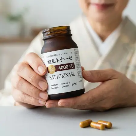 YUUGEN You Are Genki Nattokinase 4000FU for vascular and heart health, for 1 month