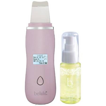 NEW BELULU Aquarufa Set Updated device for ultrasonic face cleansing with BELULU b2 Moisture Gel