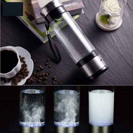 картинка KIKAR Portable Hydrogen Water Generator Glass Bottle магазин одежды и аксессуаров являющийся официальным дистрибьютором в России  KIKAR Portable Hydrogen Water Generator Glass Bottle