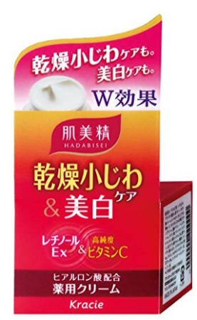 KRACIE Hadabisei Brightening Facial Cream is a moisturizing cream against wrinkles 50 grams