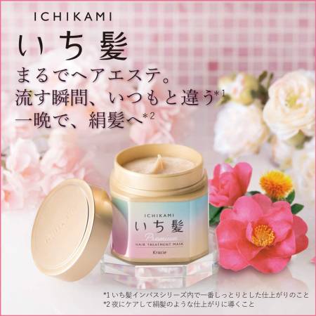 картинка KRACIE Ichikami Wraping Hair Treatment Mask, 200 g магазин одежды и аксессуаров являющийся официальным дистрибьютором в России  KRACIE Ichikami Wraping Hair Treatment Mask, 200 g