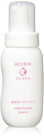 SHISEIDO Hada Senka White Beauty Mousse Whitening, moisturizing mousse-foam for cleansing the skin, 150ml