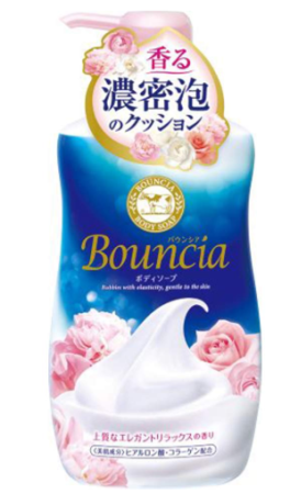 Moisturizing body soap is a Bouquet of feminine aroma with collagen and silk amino acids BOUNCIA