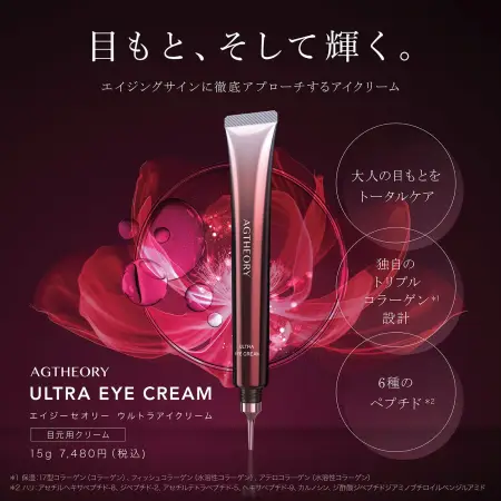 AXXZIA AGTHEORY ULTRA EYE CREAM Peptide anti-aging cream for the skin around the eyes, 15 g