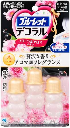 KOBAYASHI Bluelet Decora Le Relax aroma Flavor for a toilet bowl, 7.5 g × 3pcs