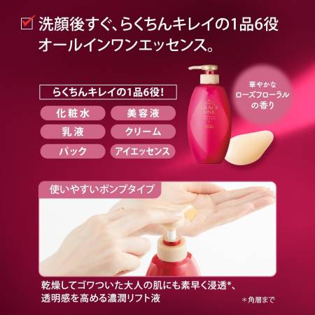 KOSE Cosmeport Grace One Wrinkle Lift Liquid Therapeutic anti-aging essence all-in-one, 230 ml