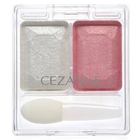 картинка CEZANNE Two Color Eye Shadow Lame Series магазин одежды и аксессуаров являющийся официальным дистрибьютором в России  CEZANNE Two Color Eye Shadow Lame Series
