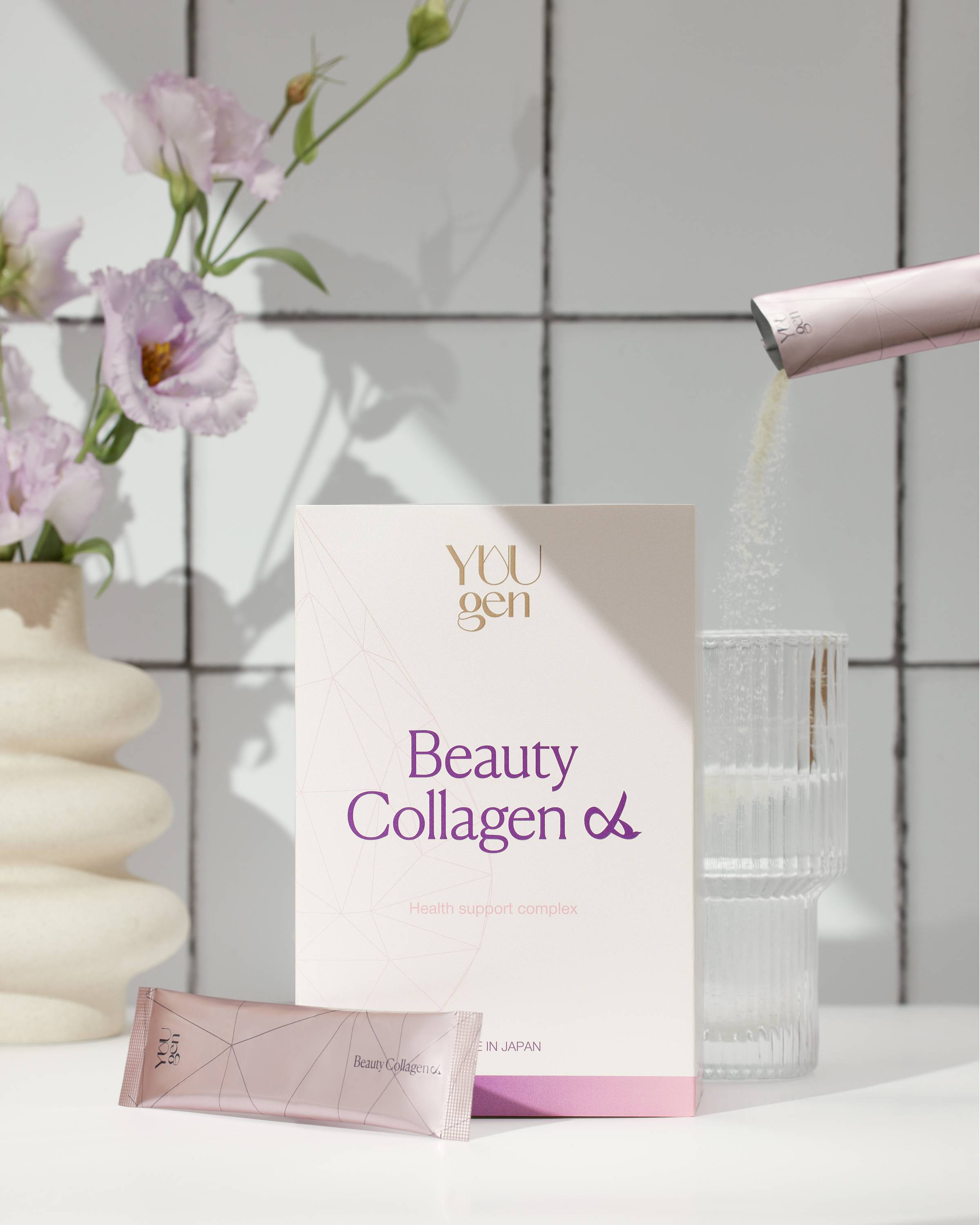 картинка YUUGEN Beauty Collagen α Beauty complex with collagen and swallow's nest, for 28 days магазин одежды и аксессуаров являющийся официальным дистрибьютором в России  YUUGEN Beauty Collagen α Beauty complex with collagen and swallow's nest, for 28 days