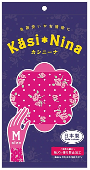 Okamoto KASI NINA Cooking and Cleaning Gloves, Size M, Pink Okamoto KASI NINA Cooking and Cleaning Gloves, Size M, Pink