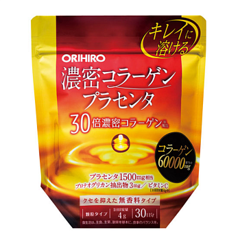 ORIHIRO Плотный коллаген + плацента, порошок 120 гр на 30 дней - фото