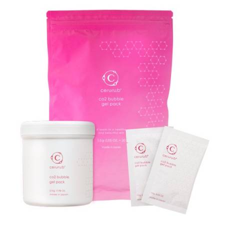 Ceruru.b CO2 Bubble Gel Pack Oxygen Facial Mask, 20 Applications