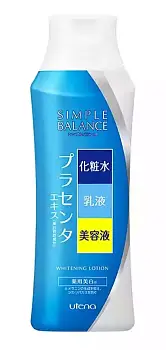 Japanese Skincare - Buy UTENA Simple Balance Whitening Lotion Whitening Moisturizing Facial Lotion with Placenta, 220ml Online from Japan | 36Best Kawai UTENA Simple Balance Whitening Lotion Whitening Moisturizing Facial Lotion with Placenta, 220ml