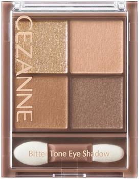 Cezanne Bitter Tone Eye Shadow Palette of shadows with a chocolate undertone with a three-dimensional effect ,tone 03 biscuit brown Cezanne Bitter Tone Eye Shadow Palette of shadows with a chocolate undertone with a three-dimensional effect ,tone 03 biscuit brown