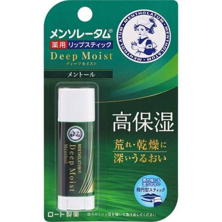 Rohto Mentholatum Deep Moist Lipstick Deep moisturizing lip balm with menthol, 4.5 g