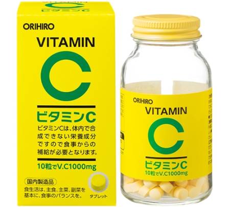 Orihiro Natural Vitamin C 1000 mg, 300 PCs - Buy certified Japanese Health Supplements | 36Best Kawai Orihiro Natural Vitamin C 1000 mg, 300 PCs