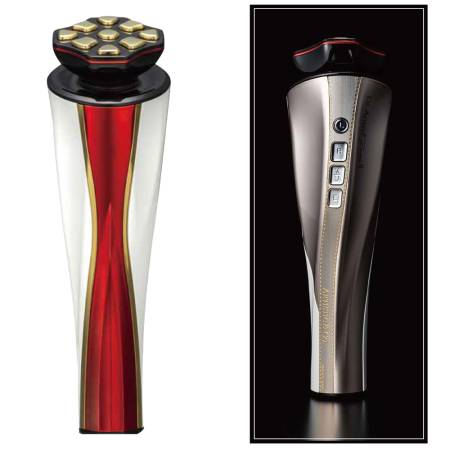 ARTISTIC&CO Arrivo Zeus II Set: ultra-modern powerful beauty machine and skin firming serum. Color olympia gold