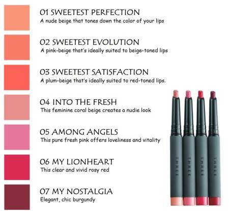 картинка THREE Refined Control Lip Pencil lip Pencil магазин одежды и аксессуаров являющийся официальным дистрибьютором в России  THREE Refined Control Lip Pencil lip Pencil