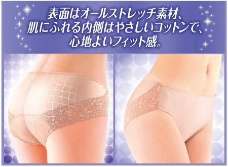 UNICHARM Sofy Very Pita Elegant Fit Critical Lingerie, color - beige