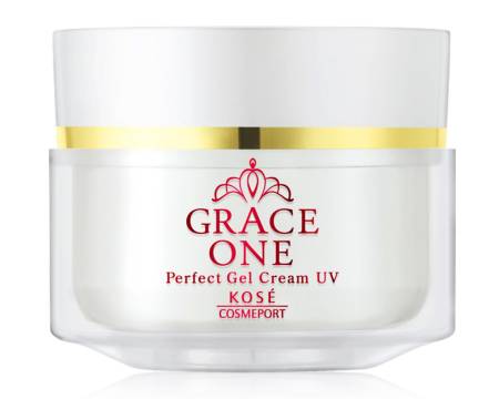 KOSE Cosmeport Grace One Perfect Gel Cream UV SPF50 + PA ++++ Nourishing cream for Mature skin with protection from the sun, 100gr