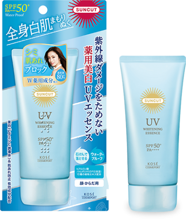 Kose Cosmeport SUNCUT UV Whitening Essence Sunscreen Whitening Essence with SPF 50+ PA ++++, 80g