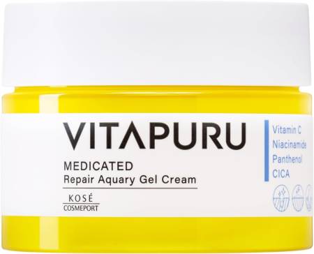 Kose Cosmeport Vitapuru Aquary Gel Cream Moisturizing aqua gel for pore narrowing and skin radiance, 90 g