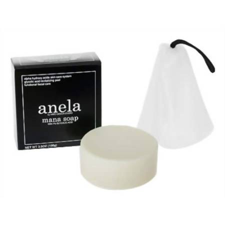 Anela Mana Soap Peeling soap with glycolic acid 7% against acne with foam mesh as a gift!