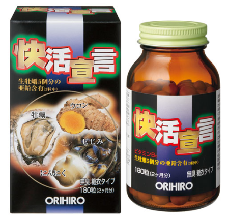 ORIHIRO Oyster extract + garlic and turmeric, course 60 days