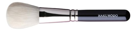 картинка Hakuhodo J110 Blush Brush Round & Flat магазин одежды и аксессуаров являющийся официальным дистрибьютором в России  Hakuhodo J110 Blush Brush Round & Flat