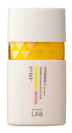 Unlabel LAB Vitamin C 100MPa Essence UV Milk Sunscreen with toning effect SPF50+ PA++++, 50 ml