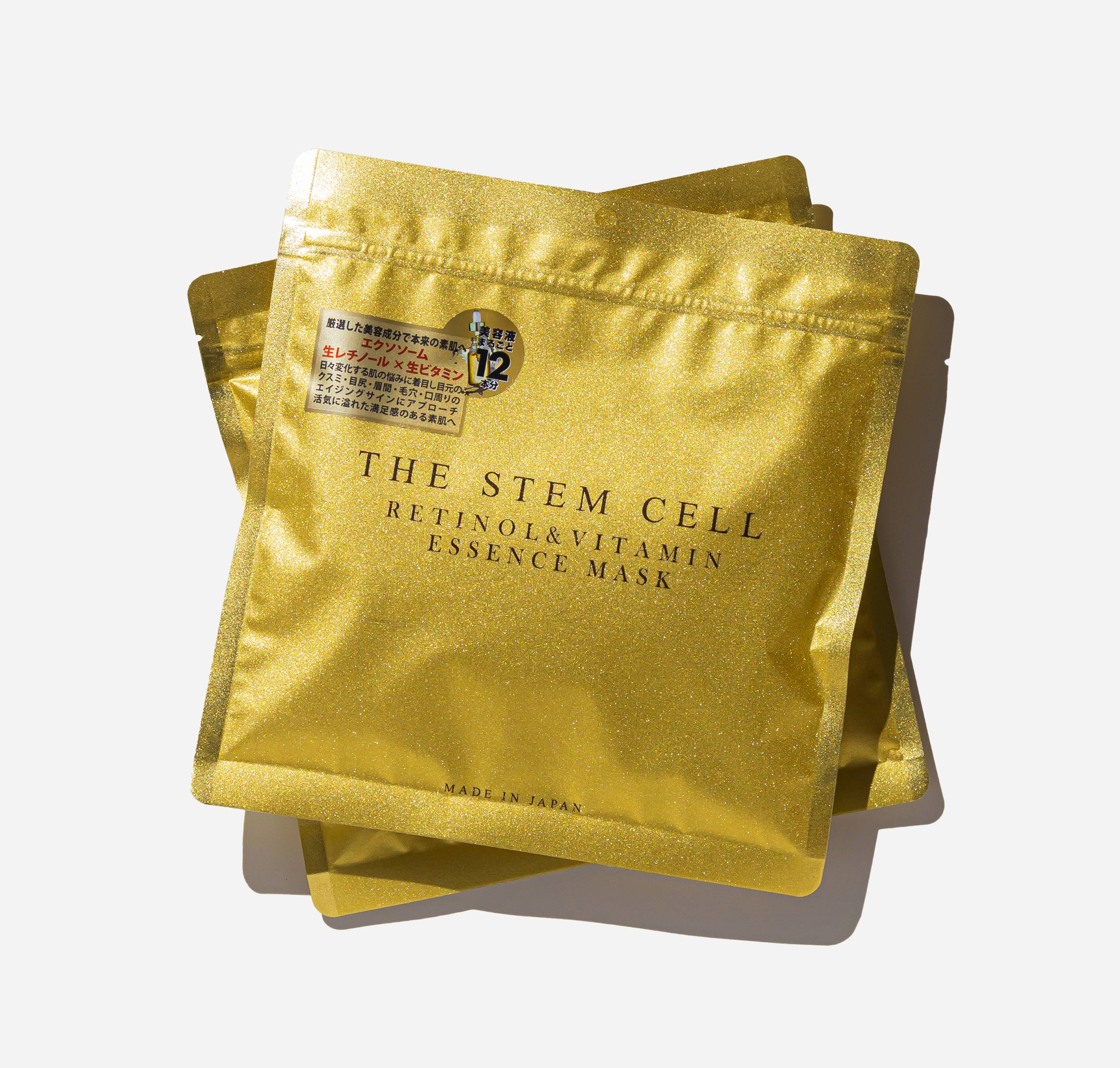 Japanese Skincare - Buy THE STEM CELL Retinol & Vitamin Essence Mask, 30 pcs Online from Japan | 36Best Kawai THE STEM CELL Retinol & Vitamin Essence Mask, 30 pcs