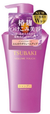 SHISEIDO Tsubaki Touch Volume Shampoo to give volume with Camellia oil