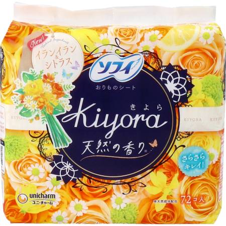 Unicharm Sweet Kiyora – pads for each day, 72 pcs