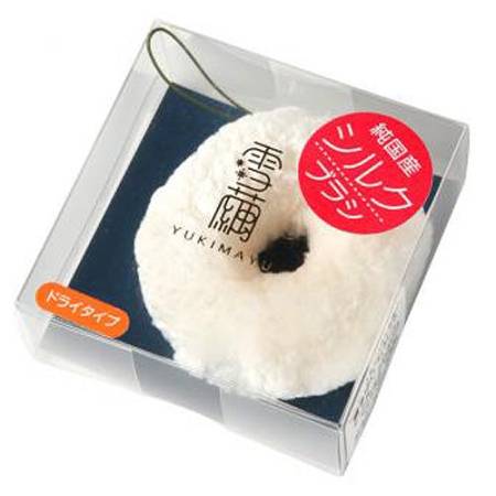 Massage brush for the face of 100% silk, Nagatoyo