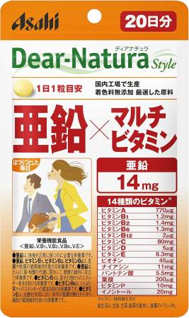 ASAHI Dear-Natura Style Zinc x Multivitamin, 20 days