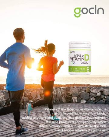 GoCLN Vitamin D 2000 - Buy certified Japanese Health Supplements | 36Best Kawai GoCLN Vitamin D 2000