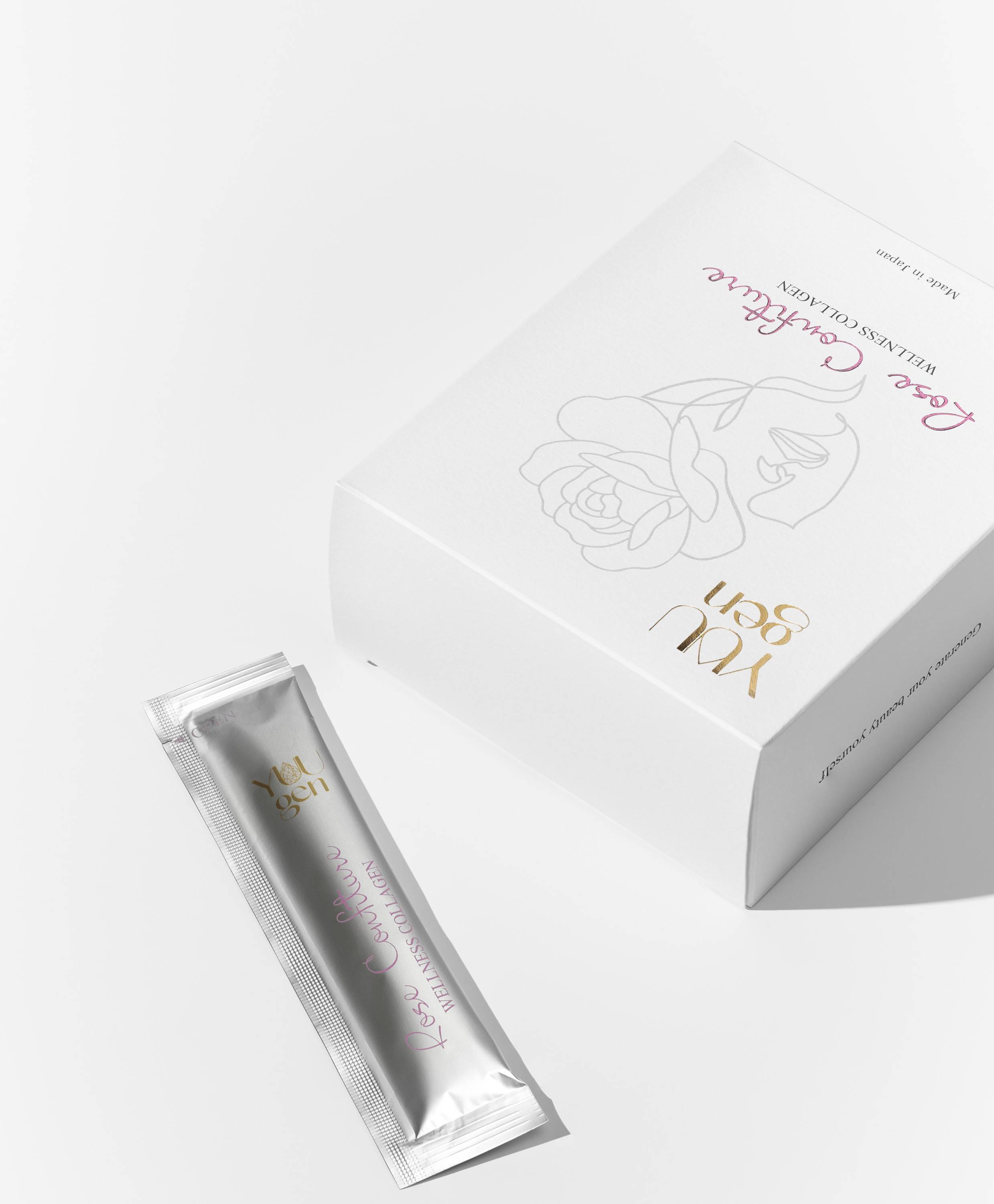 YUUGEN Rose Confiture Wellness collagen Коллаген-конфитюр 3000 мг с плацентой розы, на 1 месяц - фото