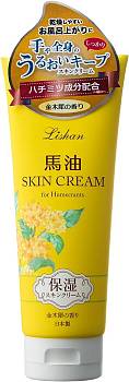 картинка Lishan Skin Cream Hand and body cream with horse oil, osmanthus scent, 200 g магазин одежды и аксессуаров являющийся официальным дистрибьютором в России  Lishan Skin Cream Hand and body cream with horse oil, osmanthus scent, 200 g