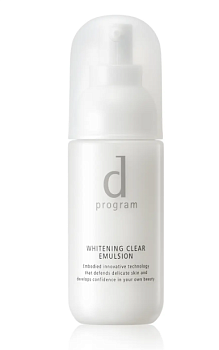 Купить SHISEIDO d Program Whitening Clear Emulsion Осветляющая эмульсия для идеального тона кожи, 100 мл на 36best.com — фото SHISEIDO d Program Whitening Clear Emulsion Осветляющая эмульсия для идеального тона кожи, 100 мл - фото