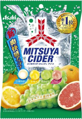 картинка ASAHI Mitsuya Cider Candy, 122 g магазин одежды и аксессуаров являющийся официальным дистрибьютором в России  ASAHI Mitsuya Cider Candy, 122 g
