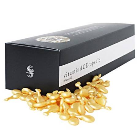 Japanese Skincare - Buy TREATMENT SPA Vitamin ACE capsule Night essence with retinol, 50 caps. Online from Japan | 36Best Kawai TREATMENT SPA Vitamin ACE capsule Night essence with retinol, 50 caps.