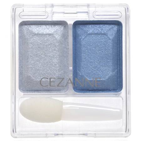 картинка CEZANNE Two Color Eye Shadow Lame Series магазин одежды и аксессуаров являющийся официальным дистрибьютором в России  CEZANNE Two Color Eye Shadow Lame Series